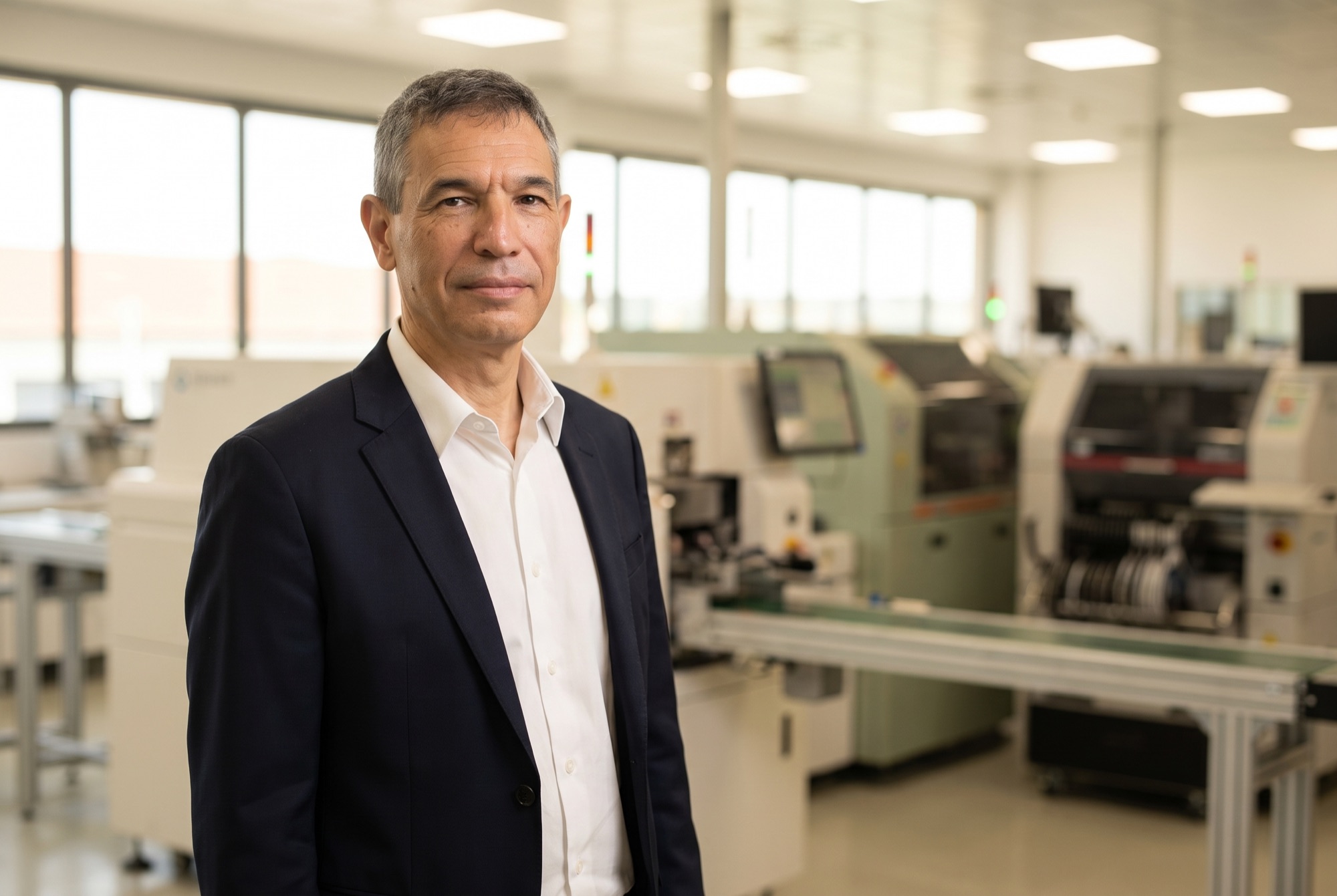 Georgi Jekov on a manufacturing floor